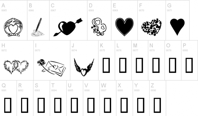 KR Heartily Font