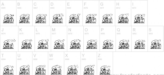 Toy Train Font