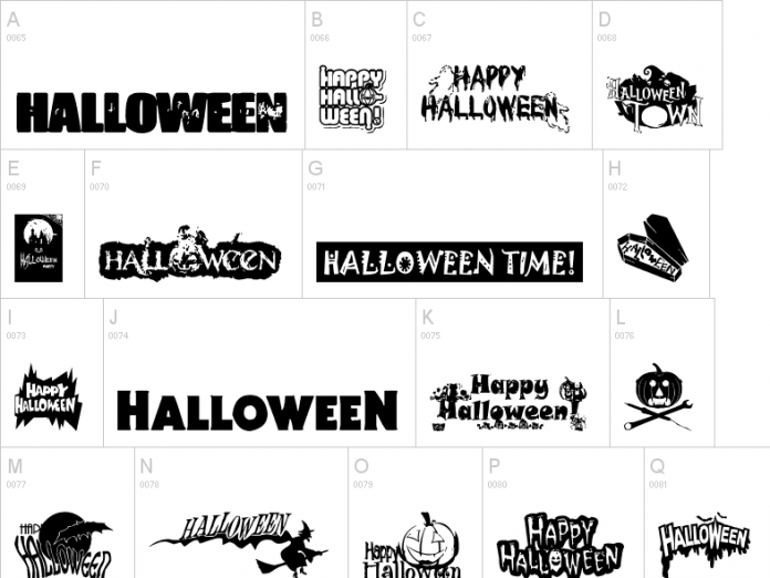 Halloween Logo Font