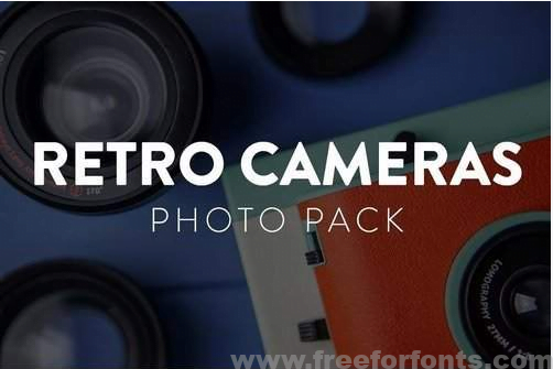 Retro Cameras Photo Pack Font