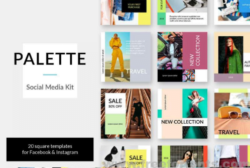 Palette Social Media Kit Font