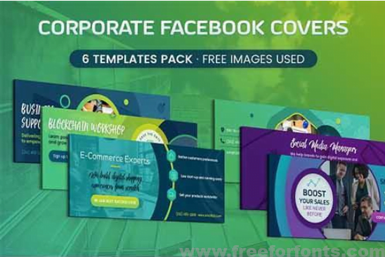Corporate Facebook Cover 3012418 Font