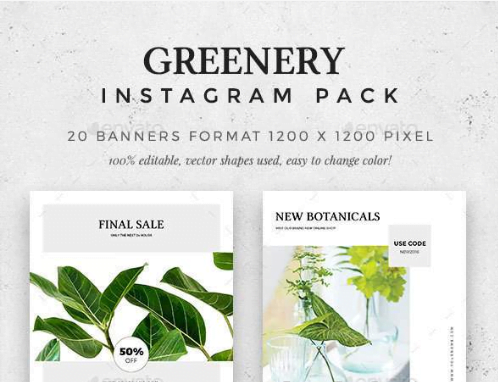 Greenery – Instagram Pack