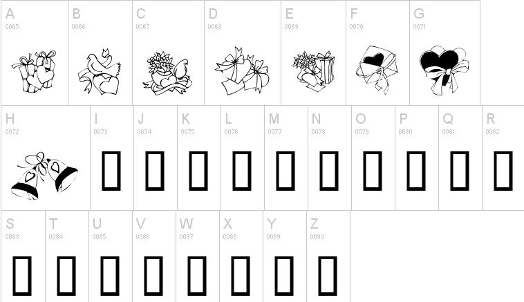 KR Cuori Divertenti 6 Font