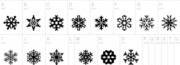 LP Snowflake Font