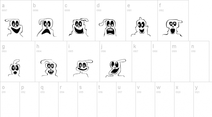 FE 10 Lil Ghosts Font