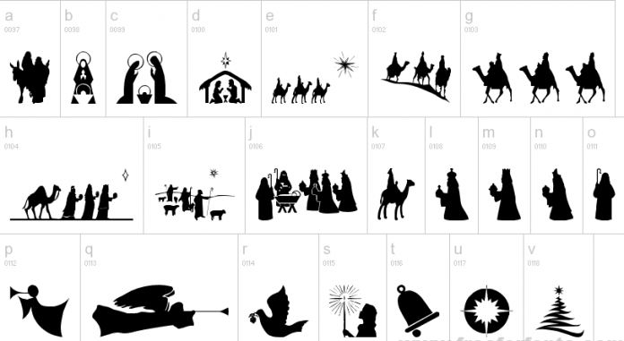 SL Christmas Silhouettes Font