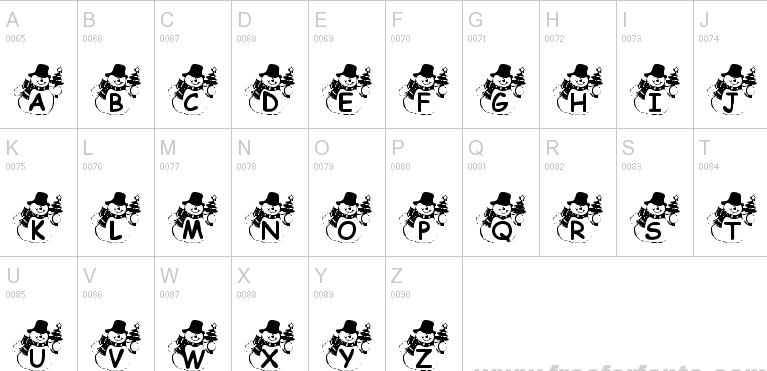 Summer's Snowman Font