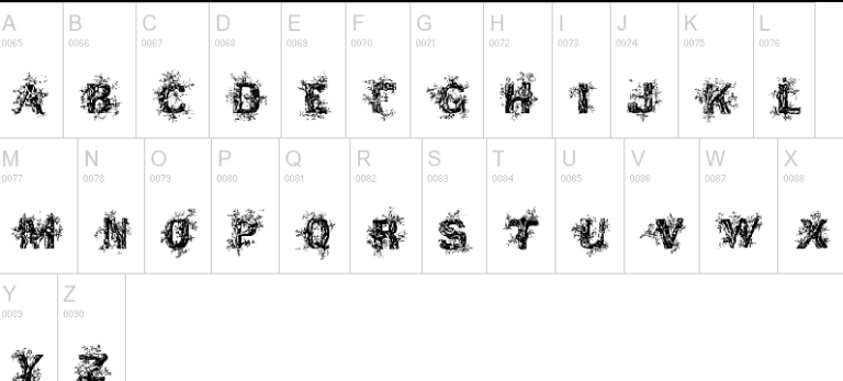 Deep Woods Initials Font