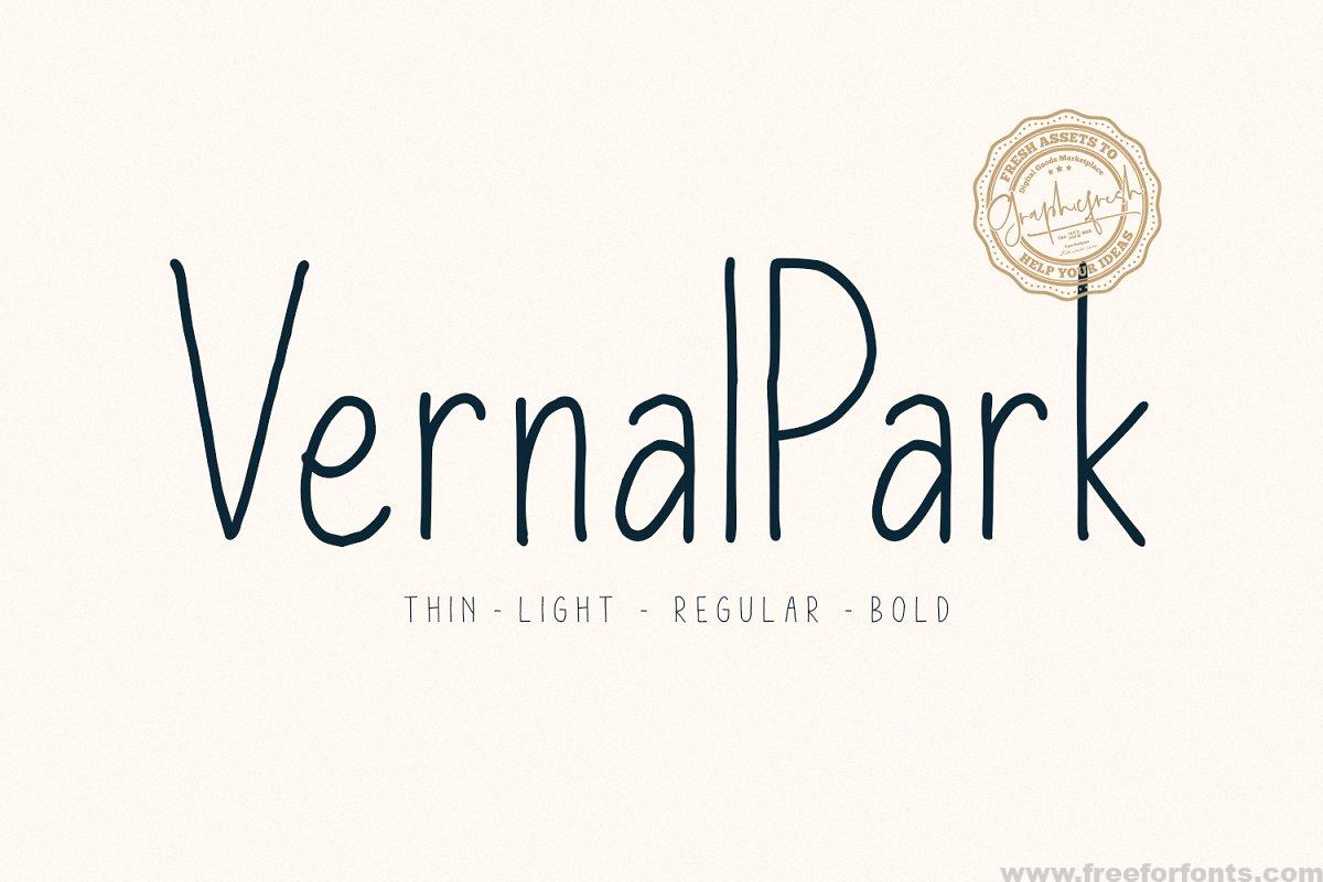 Vernal Park Font Family