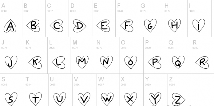 Saint Valentin Font