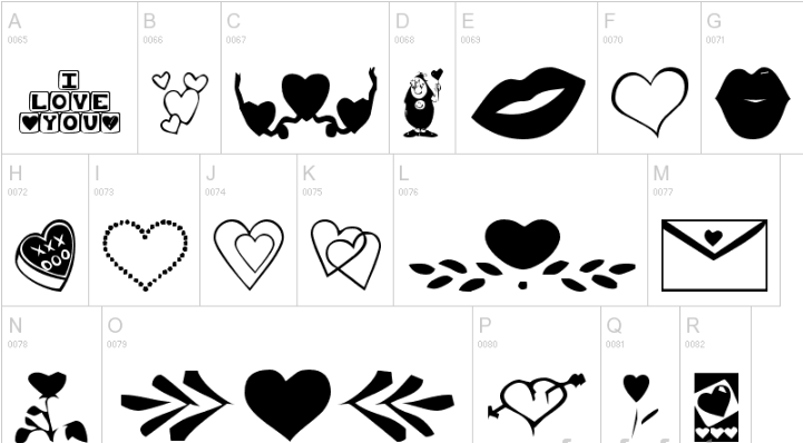 KR Be Mine More Font