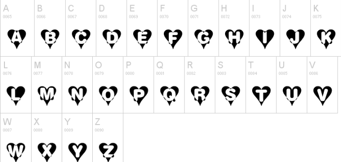 Heart Font