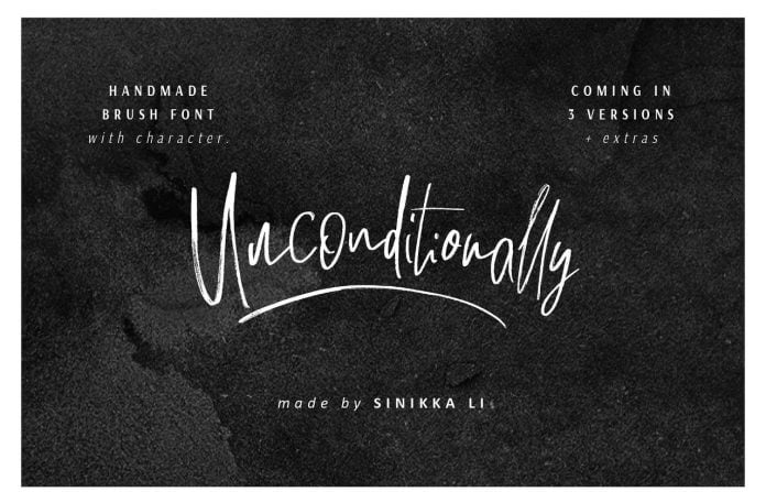 Unconditionally Font