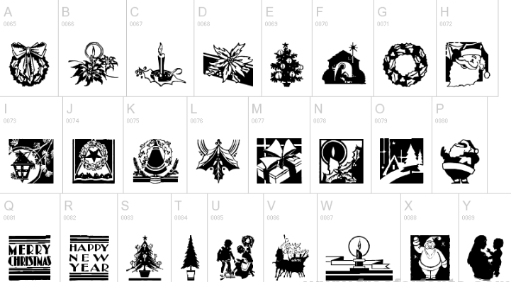 Cobb Shinn Christmas Cuts Font