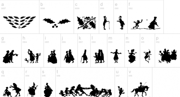 Rackham Holiday Ornament Font