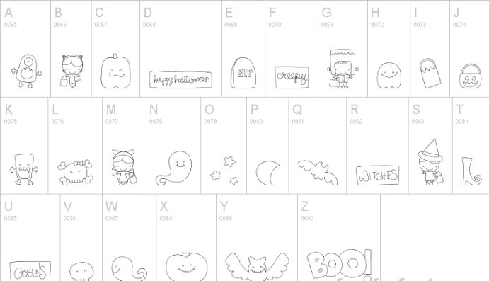 MTF Sweet Halloween Dings Font