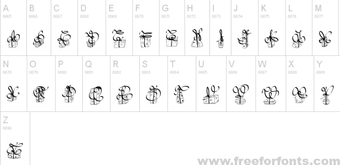 PW Christmas Gifts Font