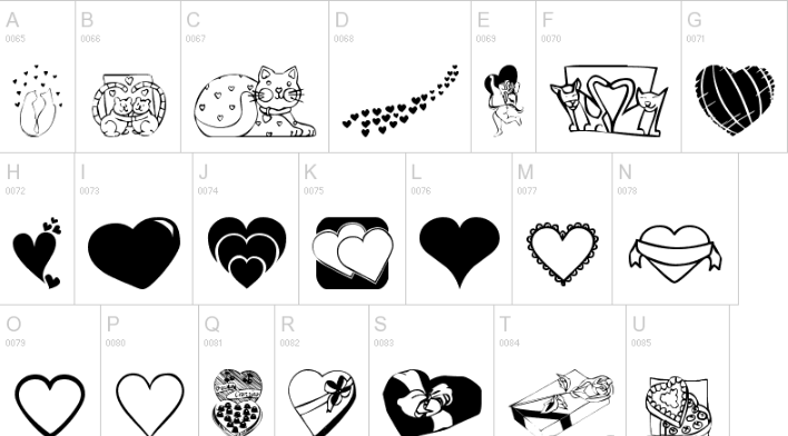 KR Be Mine Again Font