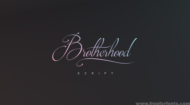 Brotherhood Script Font Free Download