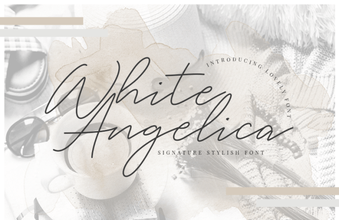 White Angelica Font