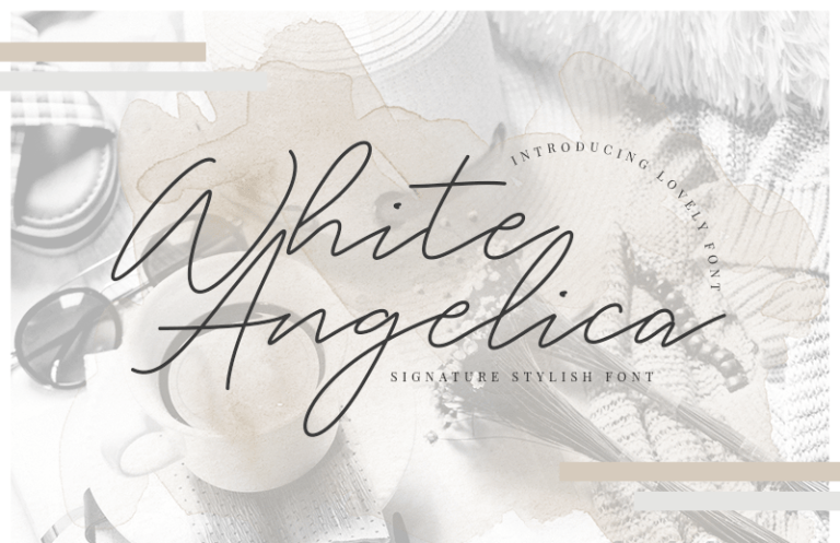 White Angelica Font