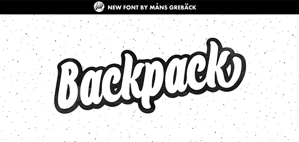 Backpack Font