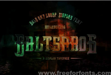 BaltsaroS -Heavy Metal black Font