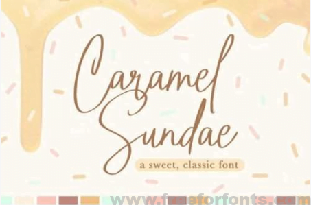 Caramel Sundae Font