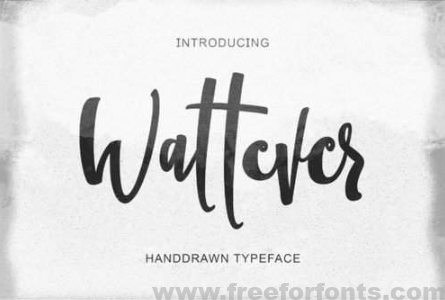 Wattever Font