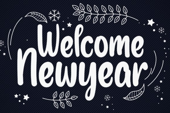Welcome Newyear Font
