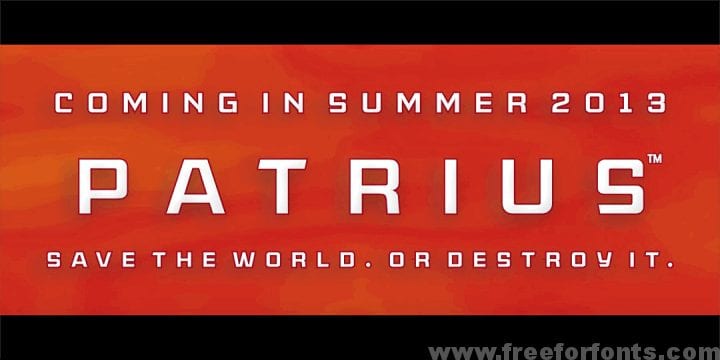 American Captain Patrius 02 FRE font Free Download