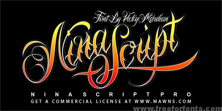 Nina Script Demo Font Free Download