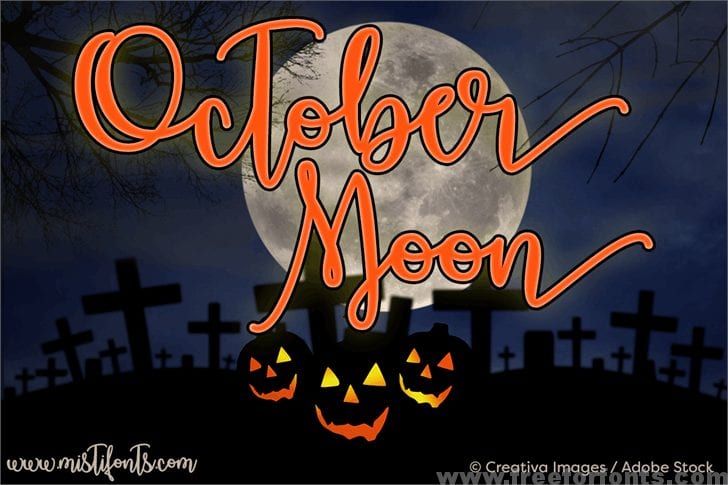 October Moon Font Free Download
