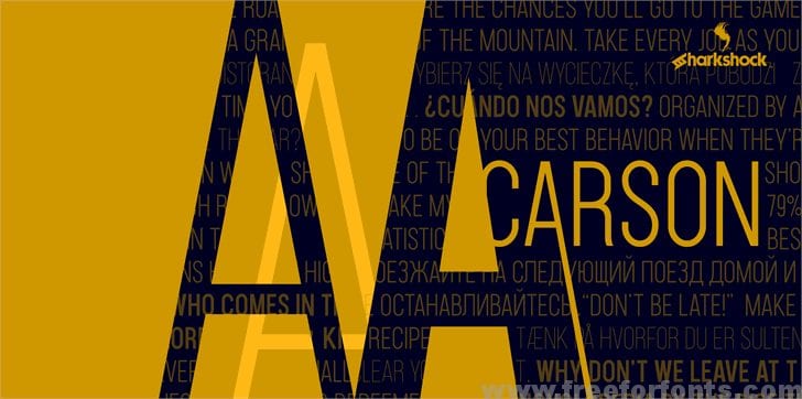 Carson Font Free Download