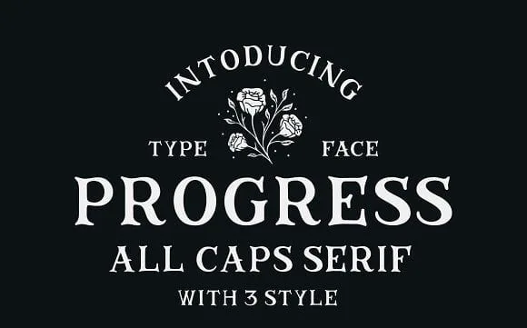Progress Extras Font