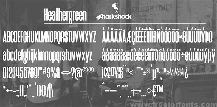 Heathergreen  Font Free Downlaod