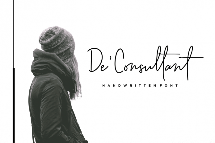 De'Consultant Handwritten Font