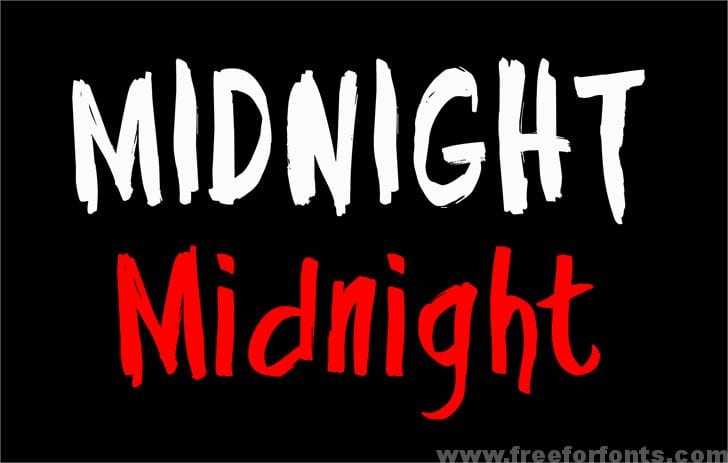 Midnight Font Free Download