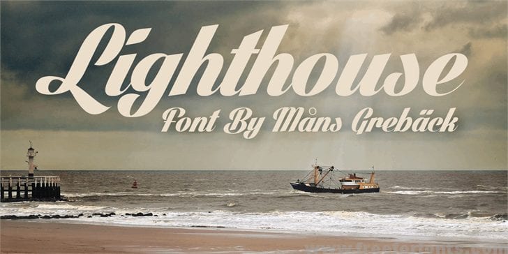 Lighthouse Personal Use Font Free Download