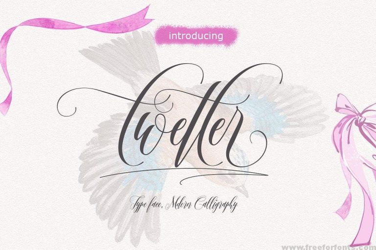 Twetter Script Font Free Download