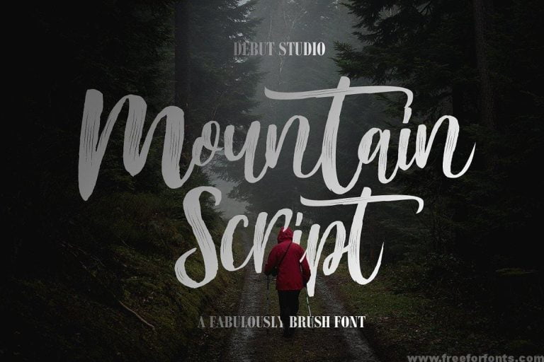 Mountain Brush Font Free Download