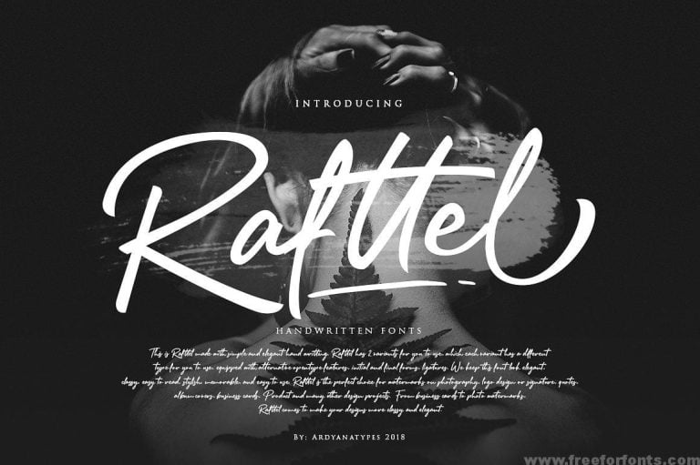 Rafttel Script Font Free Download