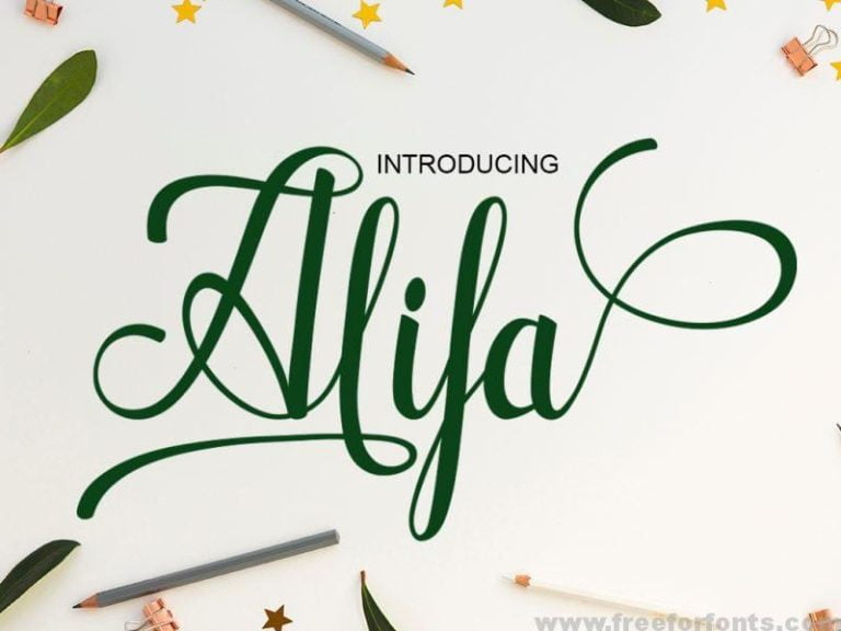 Alifa Script Font Free Download