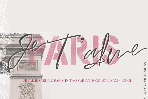 Paris Je T'aime Font