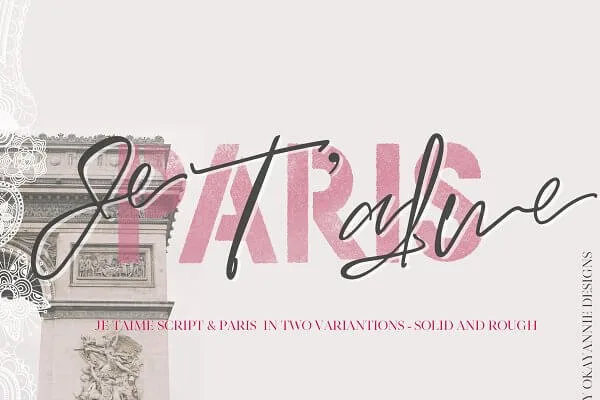 Paris Je T'aime Font