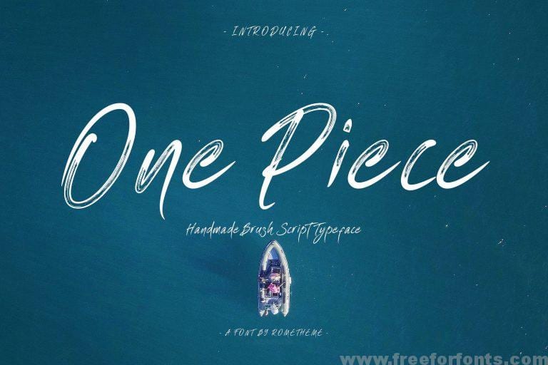 One Piece Brush Font Free Download