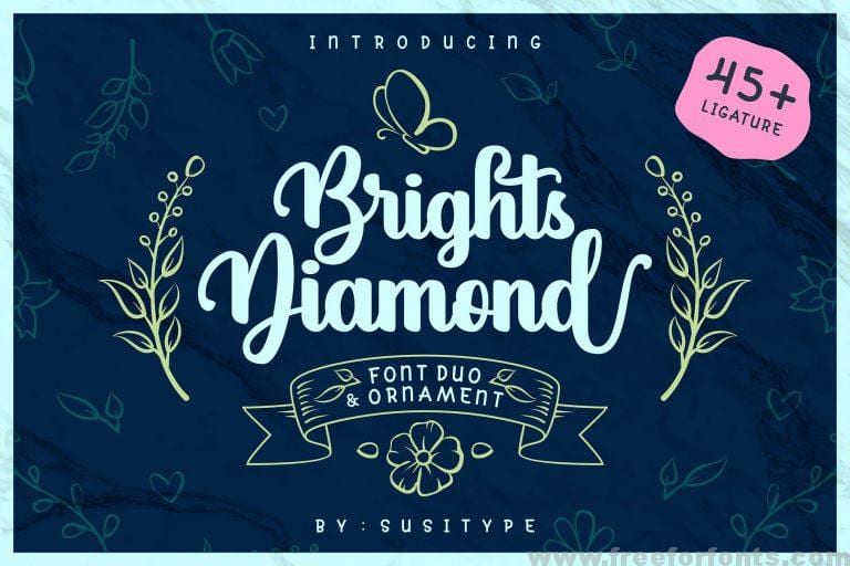 Brights Diamond Script Font Free Download