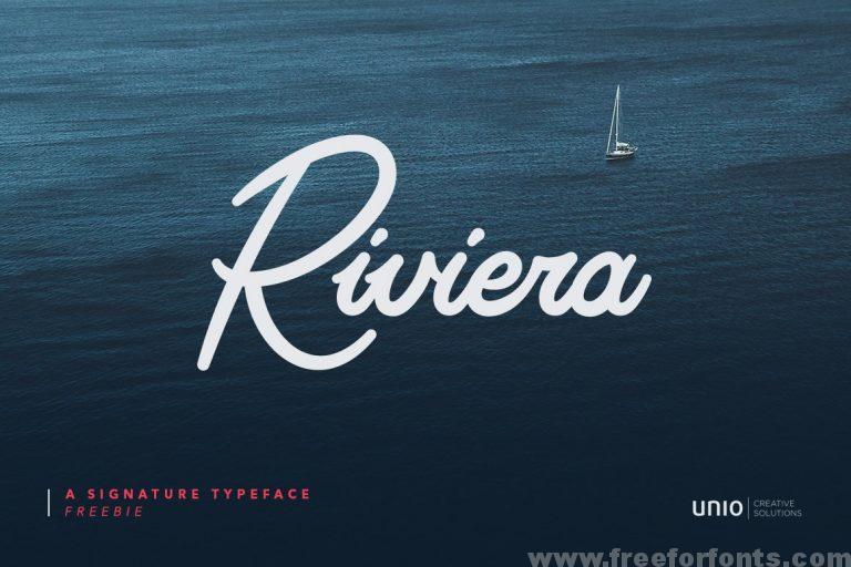 Riviera Signature Font Free Download