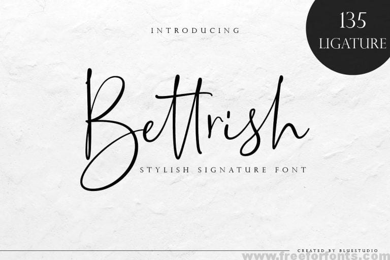 Bettrish Signature Font Free Download